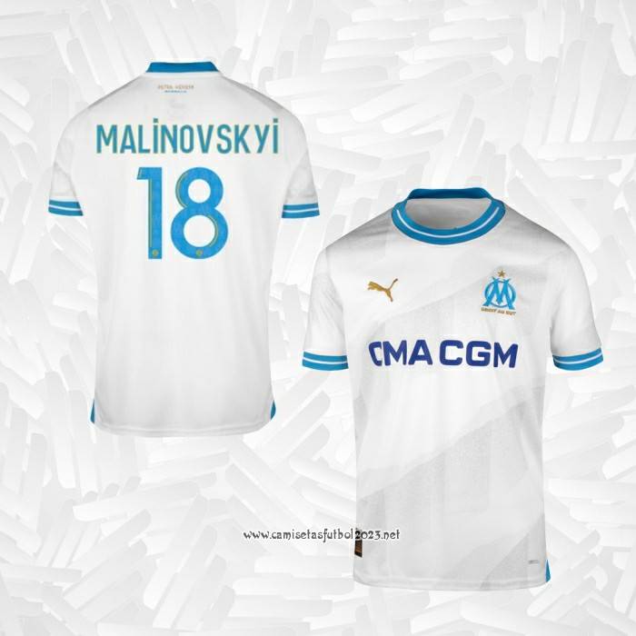 Camiseta 1ª Olympique Marsella Jugador Malinovskyi 2023-2024